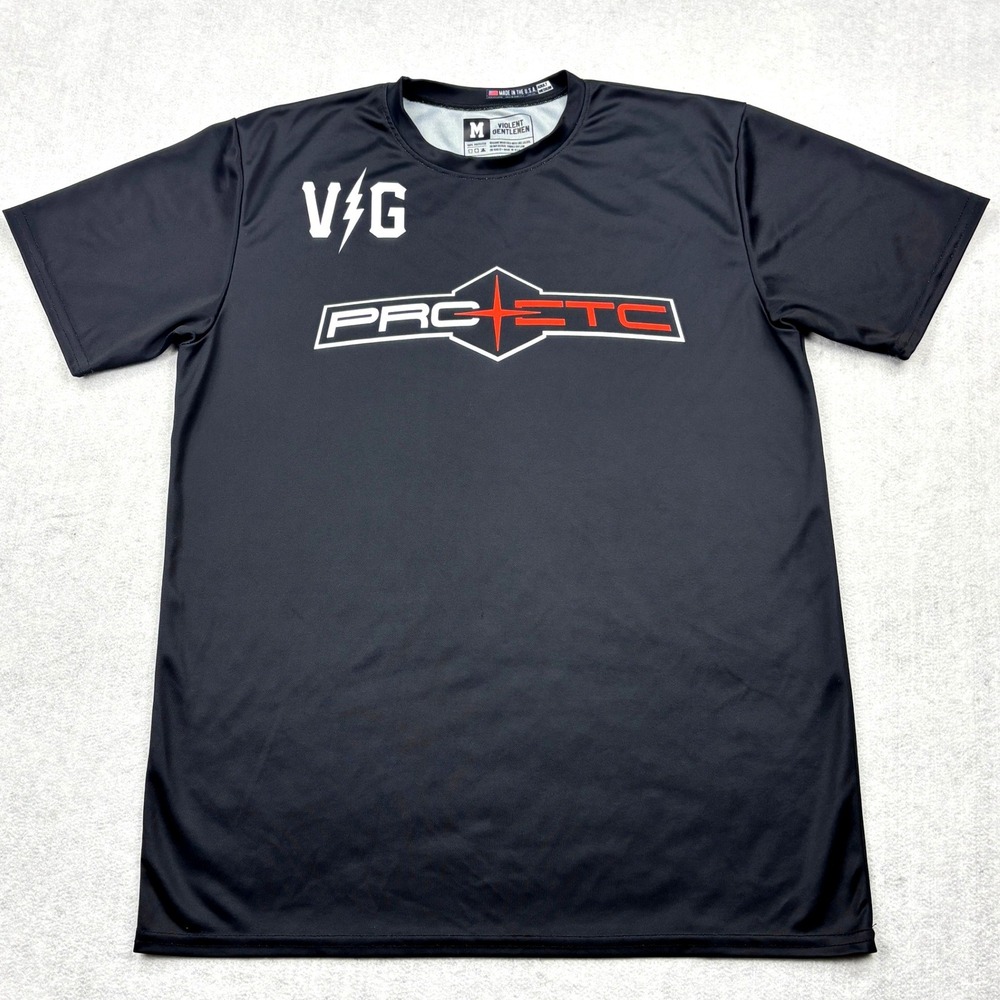 Violent Gentlemen Shirt Mens Medium Black PRC ETC Hockey Jersey Performance Tee